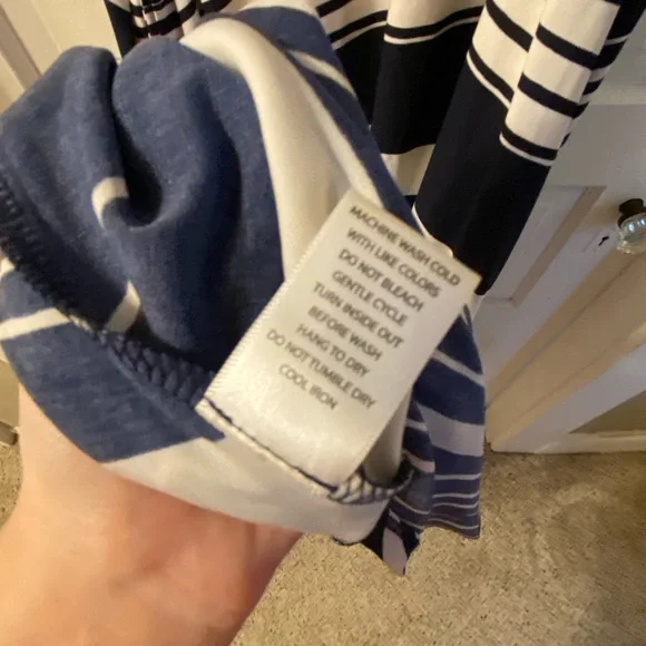 Olivia Matthews White/Navy Maxi Dress - Picture 5 of 7